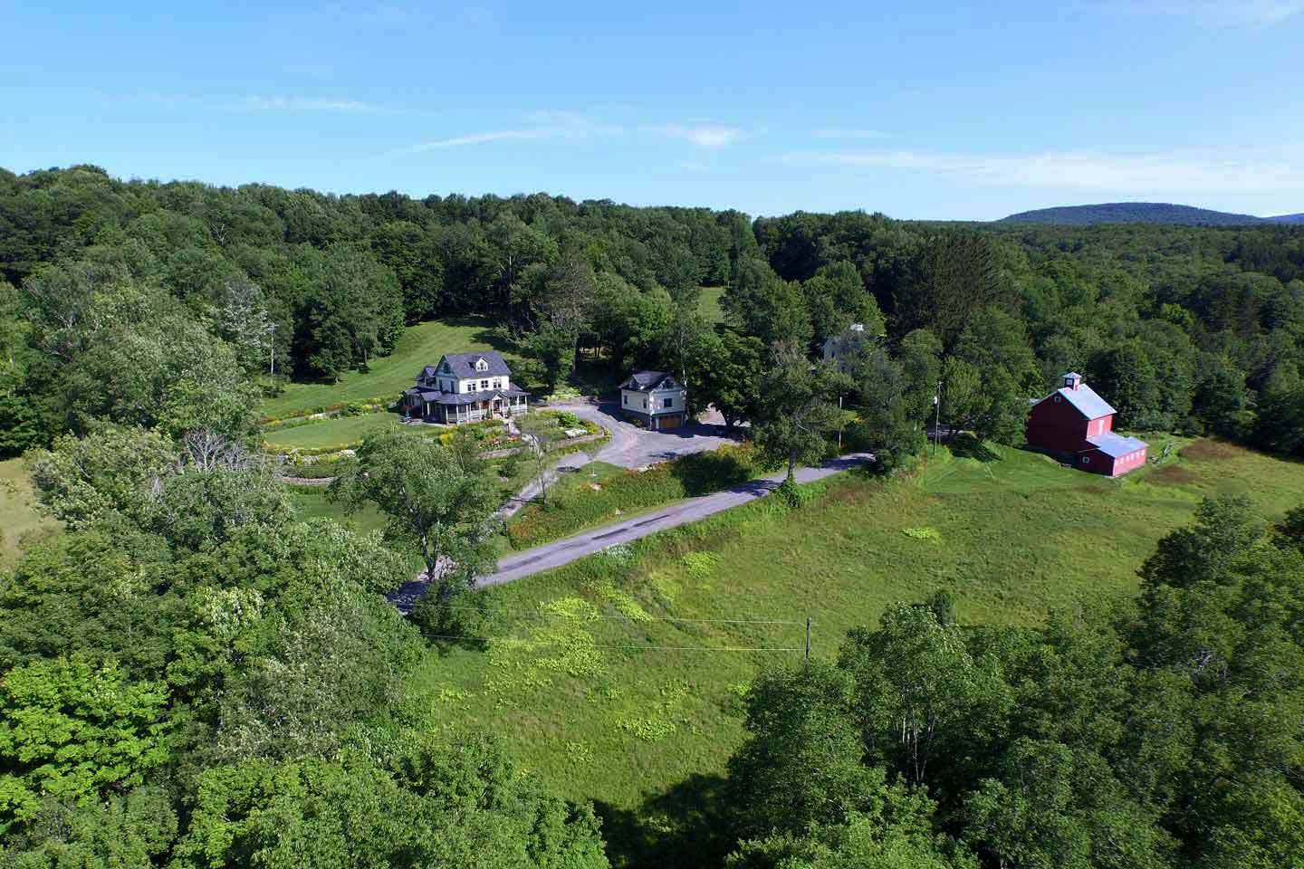 Aerial View of Breezy Hill Inn Lay Out